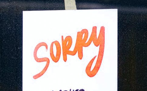 道歉说说留言大全60句精选