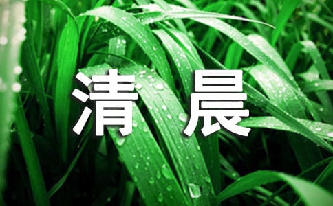 清晨最美问候语