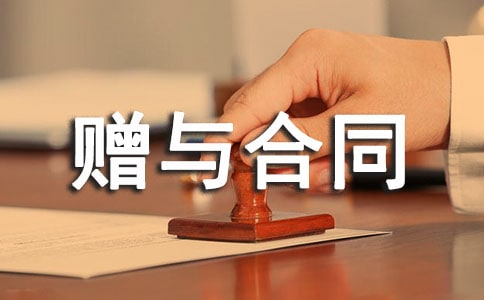 关于赠与合同范例15篇